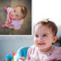 Hearuers (12) Baby Hair Clips -Tiny Hair Barrettes for Baby Girls Fully Lined Wrapped by Soft Fabric Cloth Flower Hair