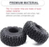1.0 Tires 60 * 22mm Soft Rubber Crawler Wheel Tires with Foam Inserts for 1/18 TRX4M 1/24 RC Crawler Axial SCX24 FMS FCX24 RC Crawler Car