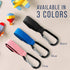 Pack 2, Maplefield Stroller Accessory Hooks - of Blue - Secure Hook & Loop Straps & Clip Holders - Carabiner Clip