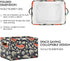 CWUPZAY 1 Pack Salmon Storage Basket Canvas Fabric Collapsible Storage Bins Box Organizer Waterproof for Home Bedrooms