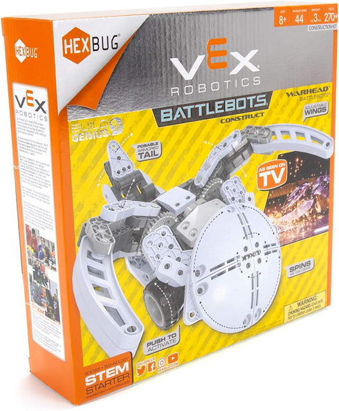 HEXBUG VEX Robotics Warhead Toys for Kids - Fun Battle Bot Hex Bugs Construction Kit War Head