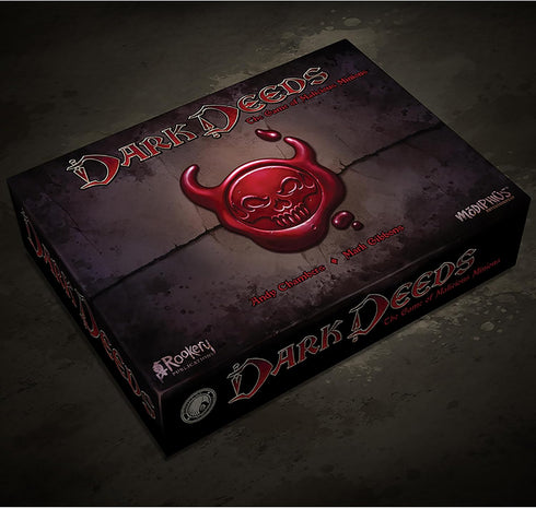 Modiphius Entertainment Dark Deeds - Darkly Humorous Strategy Board Game for Ages 14+, 2-5 Players, 60 Min