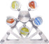 Ferris Wheel Fidget Spinner - Kinetic Desk Toy with Stand, Metal Stainless Steel, High Speed Colorful Marble Rainbow,