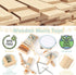 6 1 2 3 18+ Musical Instruments - in Wooden Musical Toys for Year Old Boy & Girls Birthday Gifts, Neutral Colors
