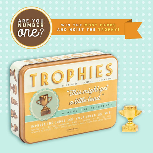 2-30 Facade Games Trophies Card Game - Quick and Simple Word Party Game for Players