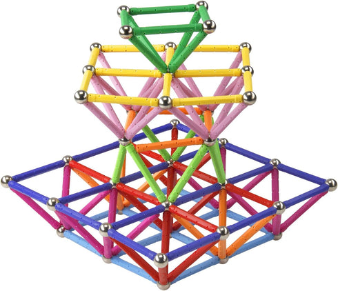 MONILON 160 Set 3D Pcs Magnet Building Sticks Kids Toys, Lengthen Magnetic Construction Building Blocks Brain Training