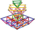 MONILON 160 Set 3D Pcs Magnet Building Sticks Kids Toys, Lengthen Magnetic Construction Building Blocks Brain Training