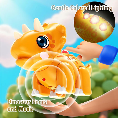 1 12-18 1 2 3 Marstone Toddler Dinosaur Toys for Year Old Boy Gifts: Educational Light Up Sound Building Baby Musical
