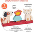 Pet Stacker - 7pcs Wooden Animal Stacker Toddler Toy - Natural Wood Educational Toy for Age 12M+