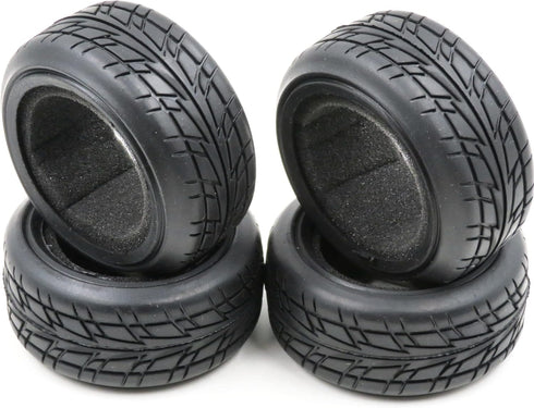 HOBBYSOUL 1/10 On Road Tires Arrows Soft Rubber Tyres, Height 65mm for Traxxas HSP Tamiya RC Cars