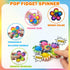 24 Pack, Exchange Cards for Classroom Kids Pop Bubble Fidget Spinner Toys for School Toddler Boys Girls, Non Candy