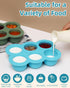 6 3 Baby Food Freezer Tray with Lid, x Ounce Silicone Freezer Molds Storage Container for Homemade Baby Food, Breast
