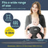 Jeroray Baby Wraps Carrier, Baby Carrier,Hands Free Infant Carrier, Lightweight,Breathable,Softness,Heather Grey