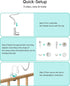 Jartoo HB65/HB40/HB6560/HB6339/HB6550 Momcozy, 16.9" Baby Monitor Mount Compatible with HelloBaby Pro, Infant Optics
