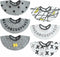 kooape Baby Bibs for boys and Girls, Cotton Baby Eating Bib, 6 Pack,Teething