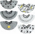 kooape Baby Bibs for boys and Girls, Cotton Baby Eating Bib, 6 Pack,Teething