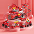 Vilbocr (142 7-in-1 Set, 6-12, City fire Truck Building Block Toy PCS) Fire Truck & Rescue STEM Learning Toys for Kids