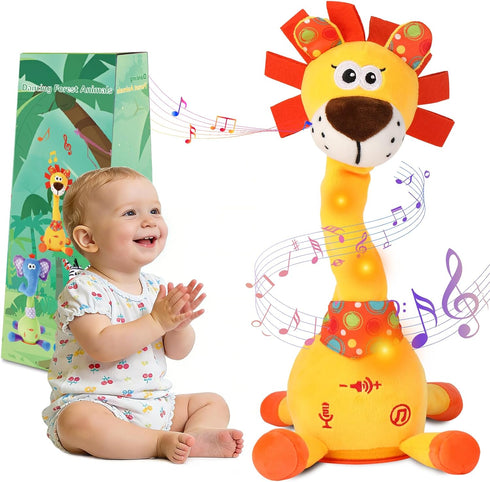 Dancing Talking Lion Toy, Stuffed Animal Baby Toy Repeating What You Say,