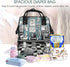 OUSIKA Backpack Daypacks barber shop Print Diaper Bag Multifunction Laptop Travel Large Nappy Bag, Black, One Size