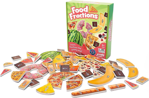 Junior Learning Food Fractions - Learn Fractions The Yummy Way, Multi