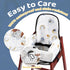 100% BALAPET Resuable Waterproof High Chair Cover with Back Support for Restaurant, Baby Chair Protector Cover