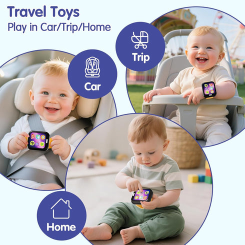 1 7 6-12-18 HOLA Toys for Year Old Boys & Girls, Functions Baby Musical Toy Watch, Learning & Travel Baby Toys Months