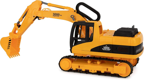 Toy To Enjoy Excavator & Dump Truck Toy Set of 2, Moveable Claw & Lifting Back, Construction Vehicle for Kids