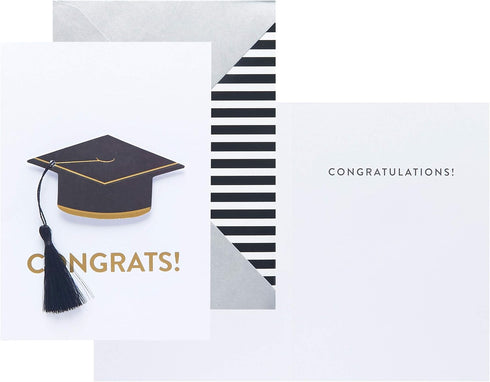 C.R. Gibson Handmade Graduation Cards - Assorted 3pc, 5'' x 7''