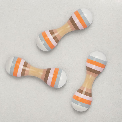 Hand-Painted Wooden Maracas for Kids - Musical Rattles for Toddlers
