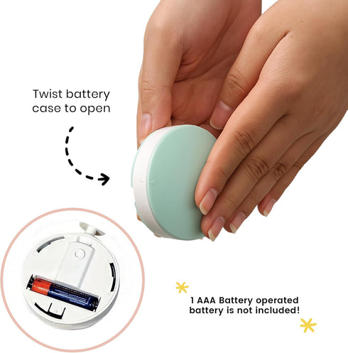 Trimmer 6 Lulyboo Electric Baby Nail - Newborn & Toddler Safe Nail File with Gentle Buffers, LED Light, Easy-Safe