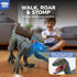 3-5 4-7 8-12, STEAM Life Remote Control Dinosaur Toys for Kids Large Rechargeable Velociraptor RC Dino with Walking