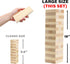 SPORT BEATS Medium Tower Game - Outdoor 54 Blocks Stacking Game with Carry Bag and Scoreboard Included