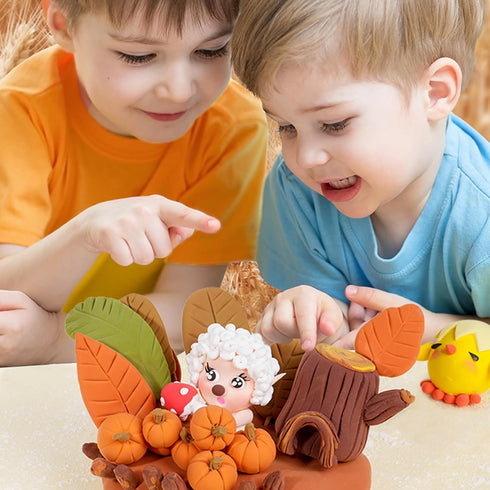 Cutedeer Air Dry Clay Kit, 36 Colors Modeling Clay for Kids, Ultra Light Magic Clay with Sculpting Tools