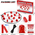 LULQZ Magnetic Chess Game with Stones, Magnet Game with String, Strategy Board Games, Family Games for Kids and Adults