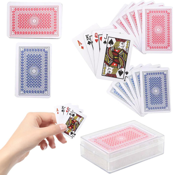 The Dreidel Company Mini Playing Cards Deck, Small Casino Card Games for