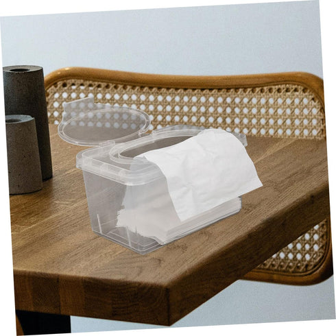 OUNONA Wipes Dispenser Ergonomic Storage Case for Refillable for Bathroom Bedroom and Living Versatile with Wide Mouth