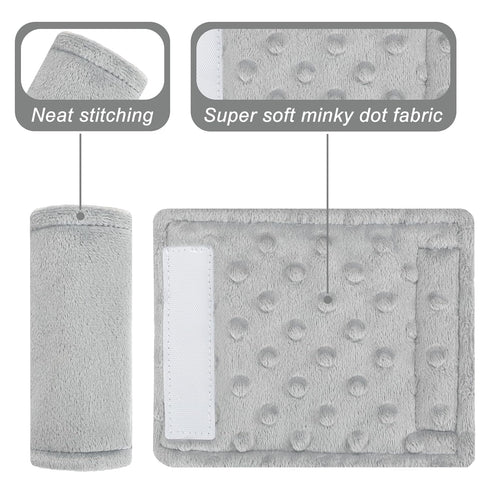 3 Car Seat Straps Pads for Baby Boys Pieces,Super Soft Car Seat Strap Covers Kids,Man Fai Sky Infant Carseat Shoulder