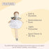 Mon Ami Angel Stuffed Doll, 15" Silver Plush Doll for Little Girls, Soft Elegant Toy or Room Decor