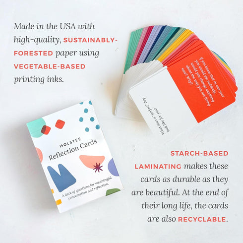 Holstee Reflection Cards, A Deck of 100+ Questions for Meaningful Connections and Conversations
