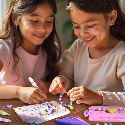 20+ 5,6,7,8 8-12 Imagimake Unicorn Craft Kit | Mess Free Activities | Bracelet Making Kit, Magnetic Board Princess