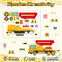 Ozepao 24 Sheets Construction Truck Stickers for Kids, Make Your Own Construction Vehicles, Car Party Favors,DIY Crafts