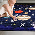 50x50 Baby Play Mat for Floor, GFU Non-Slip Playpen Mat, Thick One-Piece Crawling Mat Blue, Infants Playmat Foldable