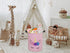 Round Laundry Hamper Storage Basket, Organizer for Clothes and Toys, Nursery Hamper Gift Basket with Handles