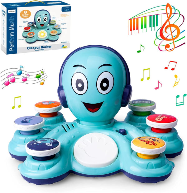 Baby Musical Toys Learning Toys for Toddlers, Octopus Music Toys, Preschooler Musical