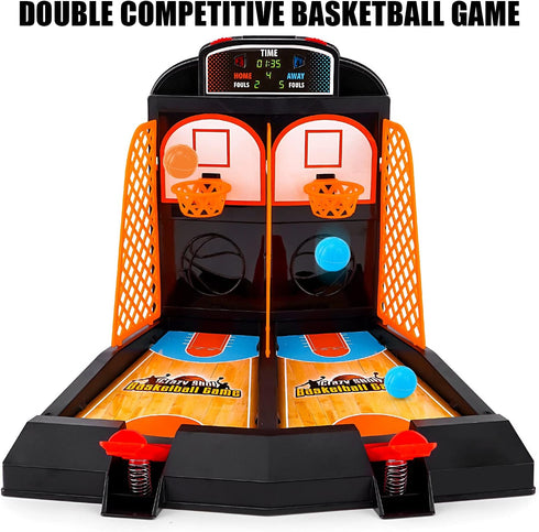 Mini Basketball Game, Tabletop Basketball Toys for Kids and Adults, Desktop Games for Office Stress Relief