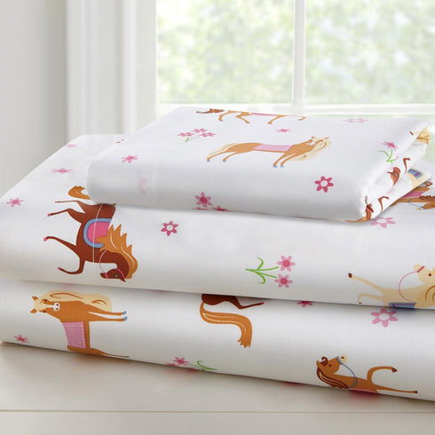 Wildkin 100% Cotton Toddler Sheet Set Soft & Cozy Bed Sheets -