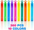 360 Pieces Mini Bubble Wands, Party Favors for Kids, Outdoor Gifts for Themed Birthday and Events