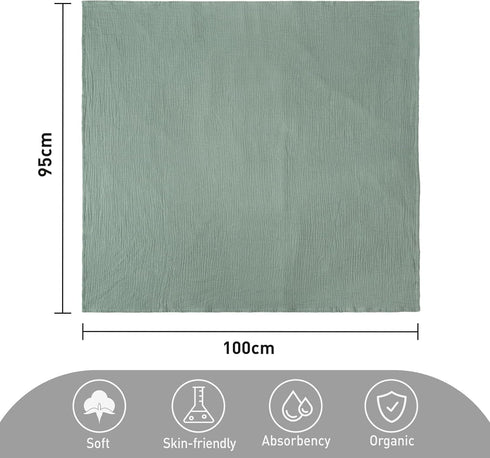 4-Pack 40 38 inches GLLQUEN BABY Muslin Swaddle Blankets for Boys and Girls, Baby Blankets for Girl Boy, Newborn