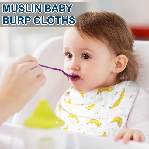 30 10x10 Kenning Pieces Muslin Baby Washcloths for Newborn Soft Absorbent Muslin Burp Cloths Wash Clothes Baby Face