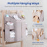 Tuygn Tuyen Multilayer Nursery Storage Bag For Crib Essentials Hanging Diaper Organizer For Changing Table